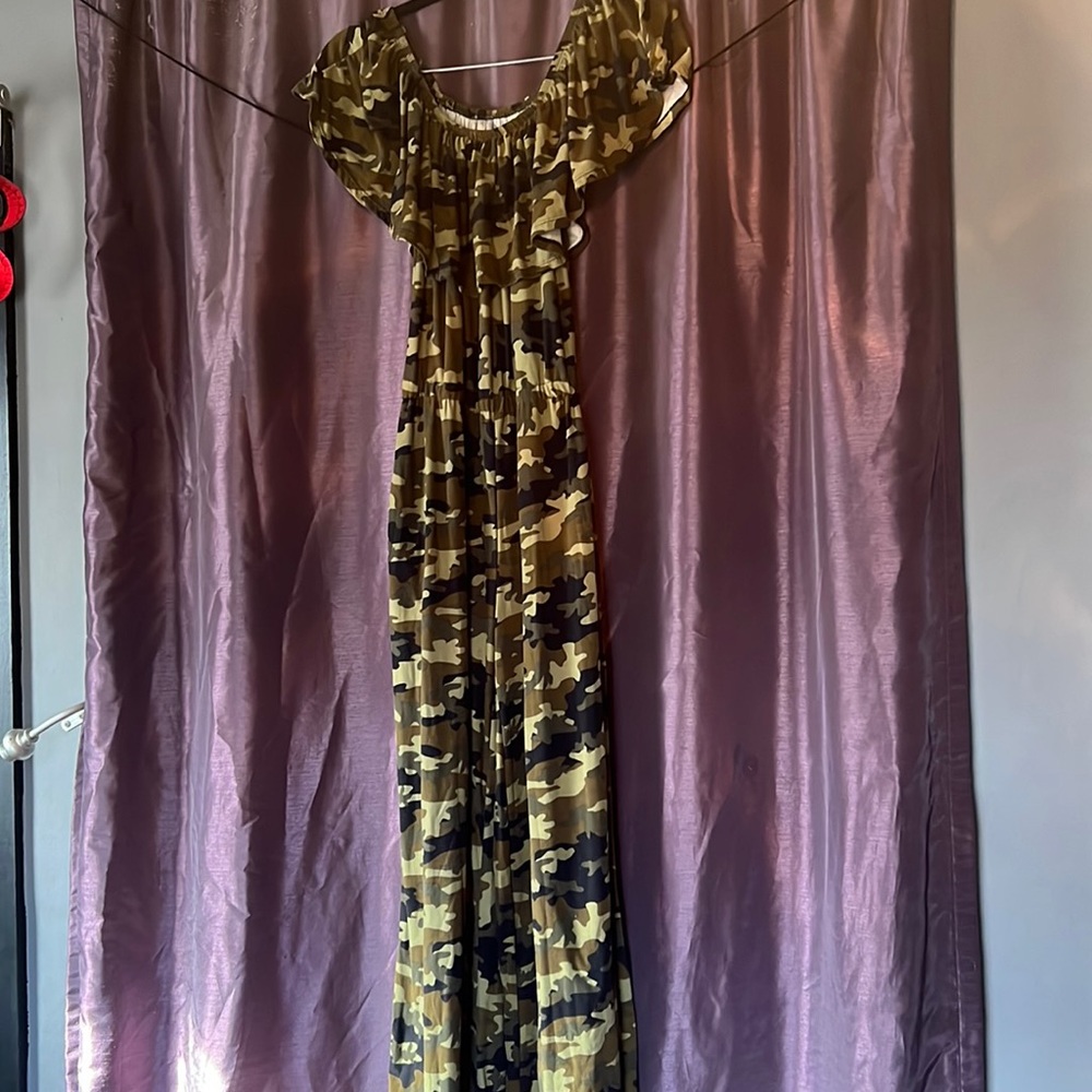 Girls Camouflage Jumpsuit